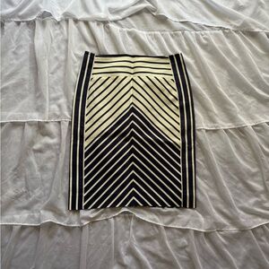 J. Crew Chevron Stripe Pencil Skirt